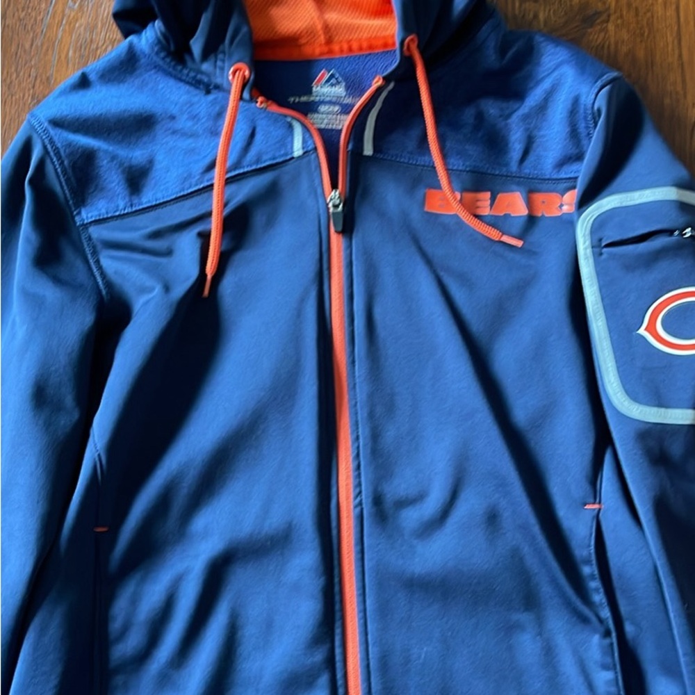Majestic Kids Navy and Orange Bears Jacket